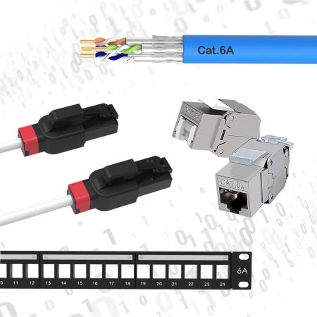 Kabel Berstruktur Cat.6A - Penyelesaian Saluran Kabel Berstruktur Cat6A Cat6A